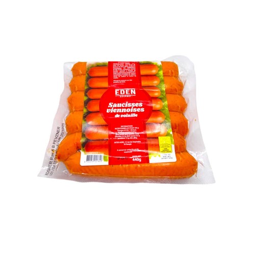Eden Gourmet Saucisses Viennoises de Volailles 440g