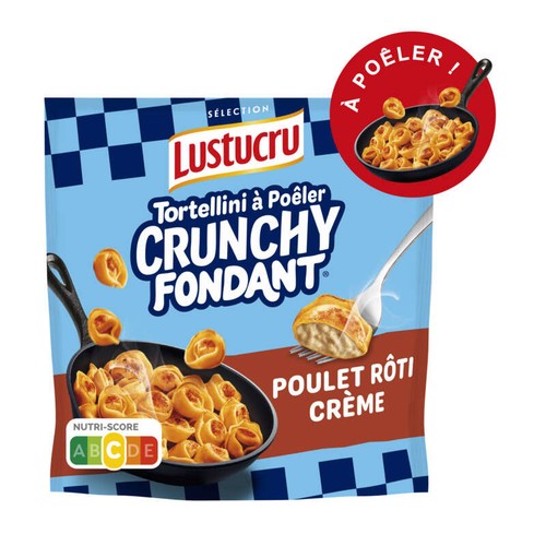 Lustucru Tortellini à Poêler Crunchy Poulet 280g