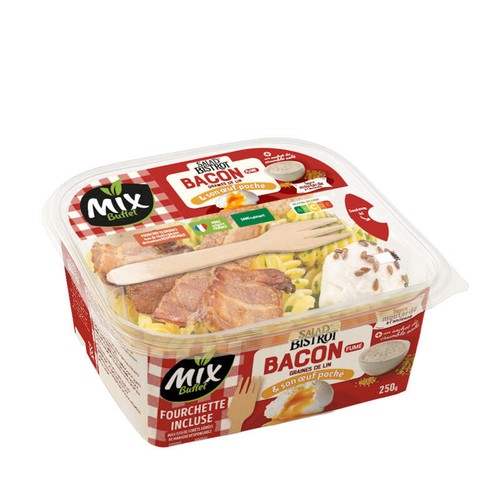Mix Buffet Bistrot Bacon fumé & graines de Lin 250g