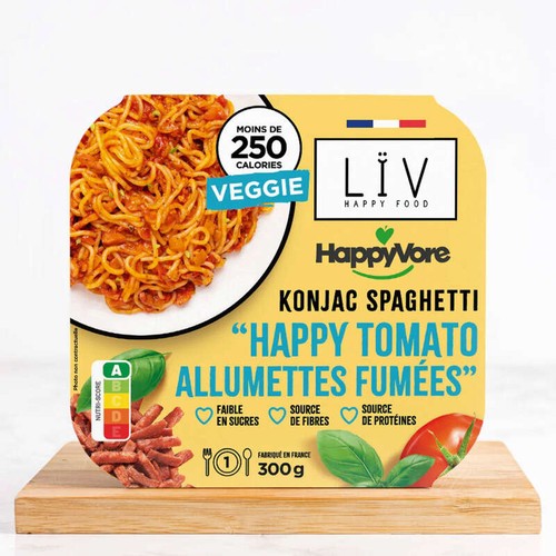 Liv Konjac Spaghetti Happy Tomates Allumettes Fumées 300g