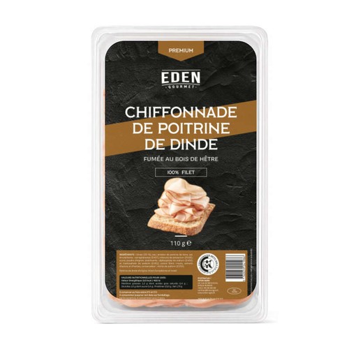 Eden Gourmet chiffonnade de dinde fumée 110g