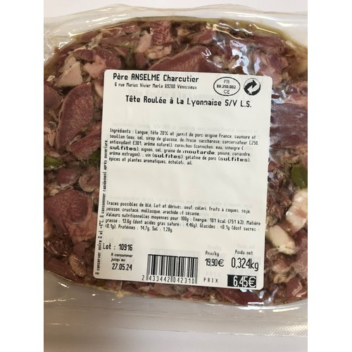 Père Anselme Charcutier Tête Roulée à la Lyonnaise