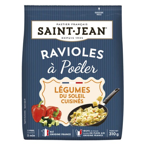 Saint Jean Ravioles à Poêler & Légumes du soleil Cuisinés 310g