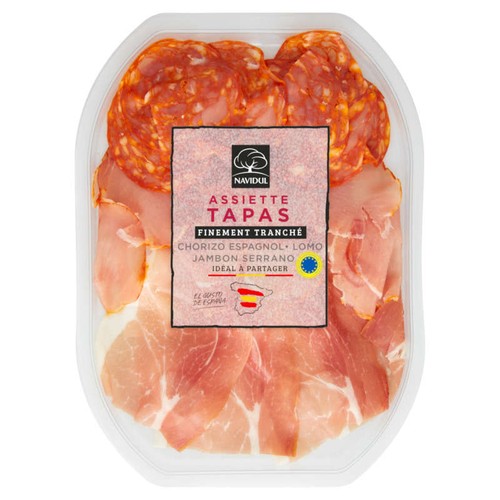 Navidul Assiette Tapas Finement Tranché 90g