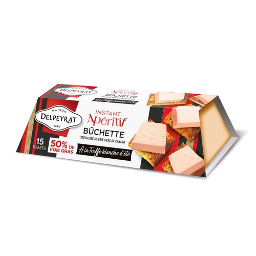 Delpeyrat Spécialité à base de foie de canard 50% foie gras mi cuit à la truffe 100g