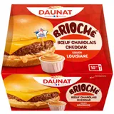 Daunat Brioche Bœuf charolais cheddar sauce Louisiane 155g