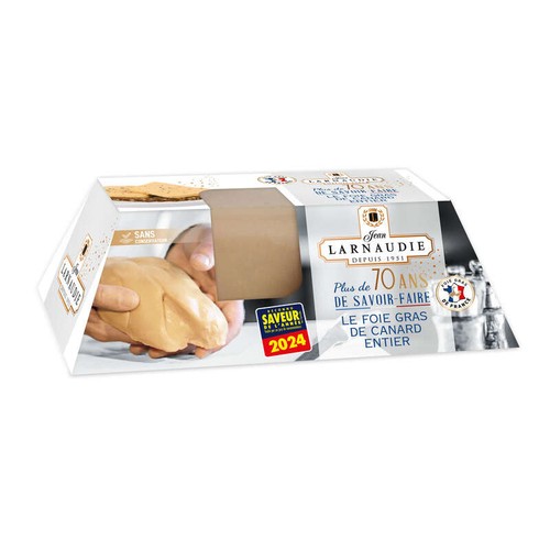 Jean Larnaudie Foie gras de canard entier 70 ans lingot 170g