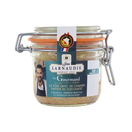 Jean Larnaudie Foie gras de canard entier sud-ouest le gourmand-lignac igp 175g