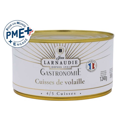 Jean Larnaudie gastronomie cuisses de volaille boîte 4/5 1240g