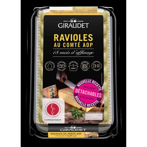 Giraudet Barquette de ravioles au comté AOP 280g