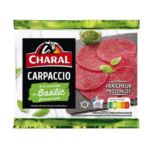 Charal Carpaccio au basilic, fin et fondant 230g