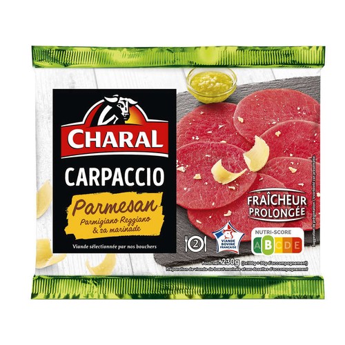 Charal Carpaccio Au Parmesan Et Son Huile D'Accompagnement 230g
