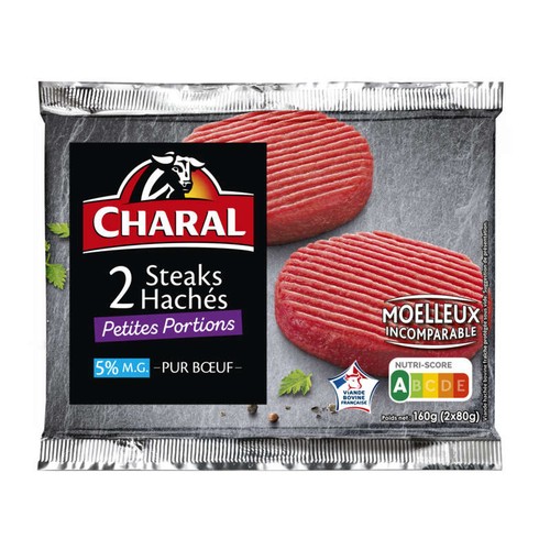 Charal Steak haché 5% de Mg 2x80g