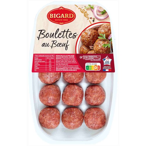 Bigard Boulettes au bœuf 15x25g