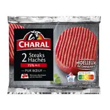 Charal Steak haché pur Bœuf, 15% De Mg 2x130g