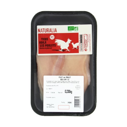 Naturalia Filet De Poulet Jaune x2 250g