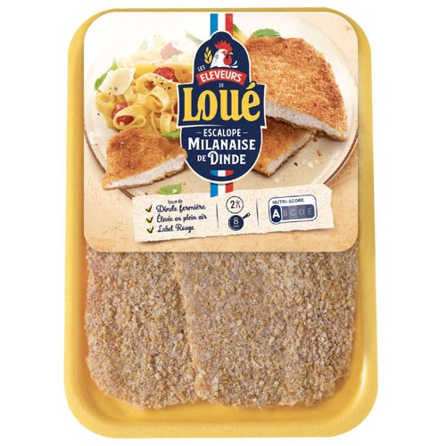 Loué Escalopes Milanaise de Dinde 250g