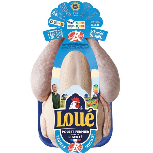 Loué Poulet Fermier Blanc Label Rouge 1,4kg