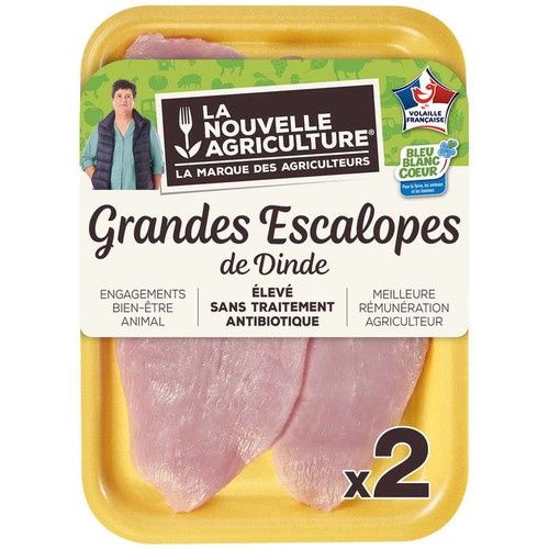 La Nouvelle Agriculture Escalope De Dinde Noire x2 260g