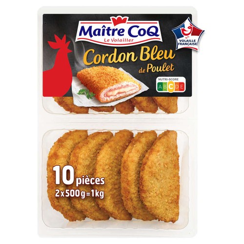 Maitre CoQ Cordon bleu de poulet x10 pièces 1kg