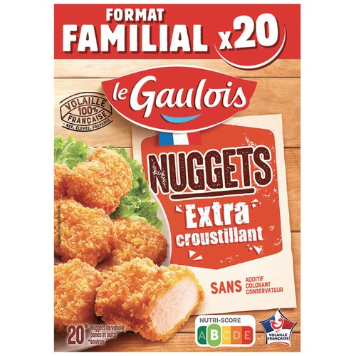 Le Gaulois Étui Nuggets Extra Croustillant 400g