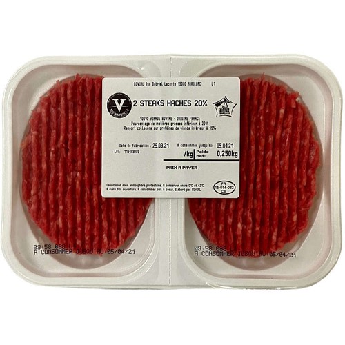 Premier Prix Steak haché 20% 2x125g