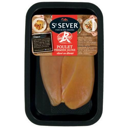 St Sever Filet De Poulet Fermier Jaune Sans Peau 240g
