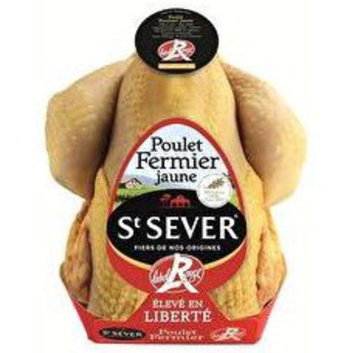St Sever Poulet Fermier Jaune Label Rouge 1,2kg