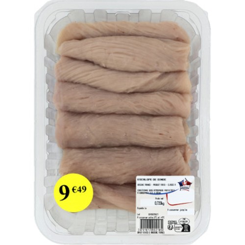 Gamme Neutre Escalopes de Dinde x6 720g