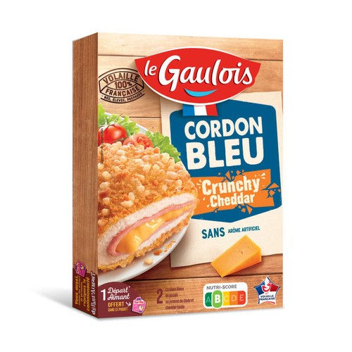 Le Gaulois Cordon bleu crunchy cheddar x2