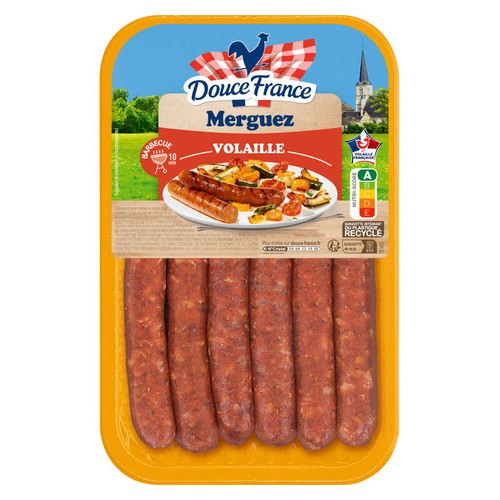 Douce France Merguez Volaille x6 - 300g