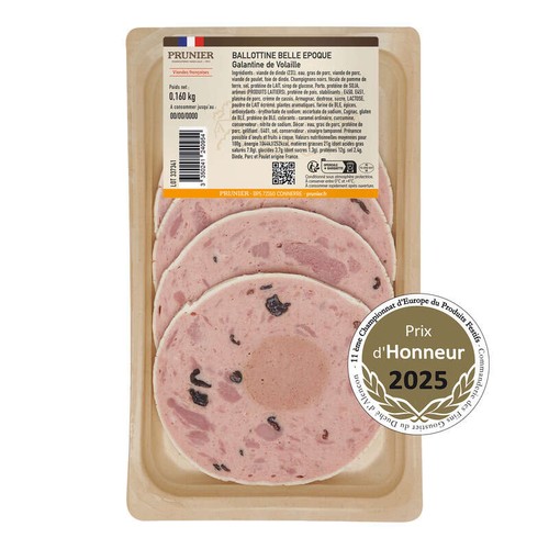 Prunier Ballottine Belle Epoque Galantine de volaille 160g