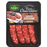 Socopa Saucisse d'Echine aux 3 poivres x4