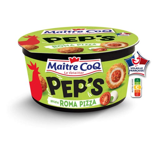 Maître Coq Peps Boulette de Poulet pané Fourré à la Tomate & Mozzarella 380g
