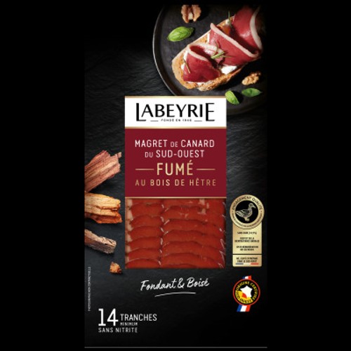 Labeyrie Magret de canard du sud-ouest séché aux épices en émincés 80g