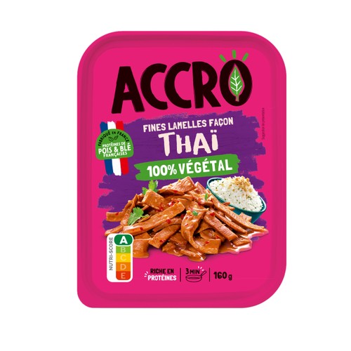 Accro Fines Lamelles 100% végétales façon Thaï 160 g