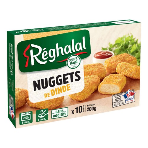 Réghalal Nuggets de dinde 200g