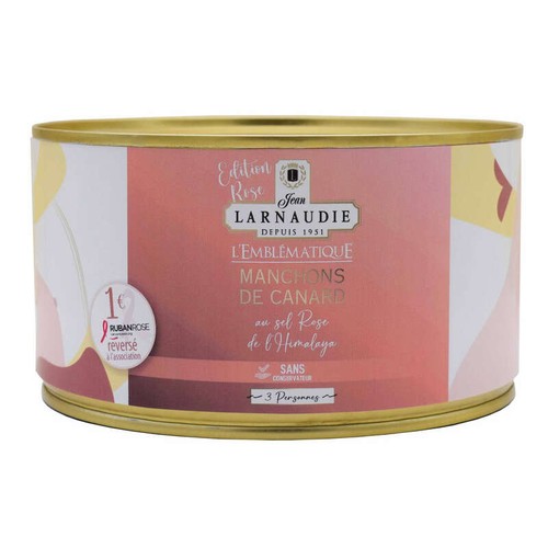 Jean Larnaudie "l'emblématiques edition rose" Manchons de canard Cuits dans la graisse de canard 1240g