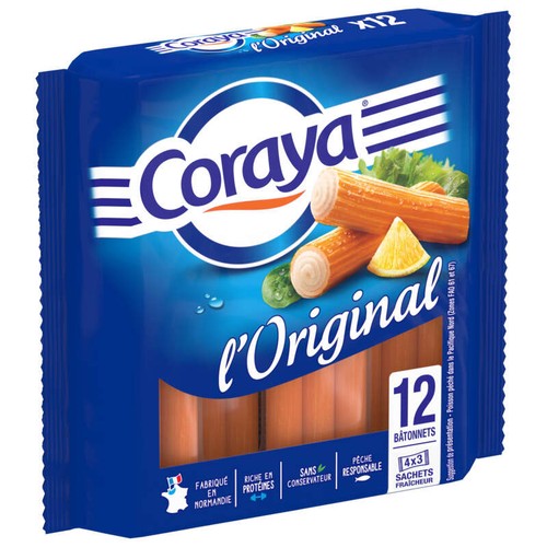 Coraya L'Original Bâtonnets de Surimi 180g