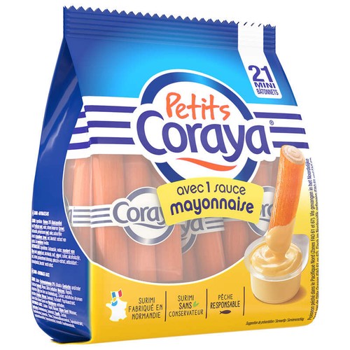 Coraya Bâtonnets de surimi et sauce mayonnaise 210g