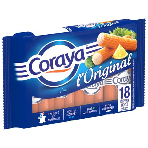 Coraya Bâtonnets de Surimi l'Original *18 270g