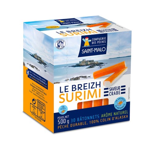 Compagnie Des Pêches Le Breizh Surimi Saveur Crabe 500g