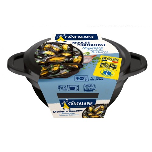 La Cancalaise Moules cuisinées a la marinière 500g