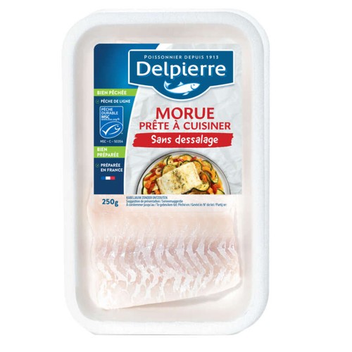 Delpierre Filet de Morue dessalée MSC 250g