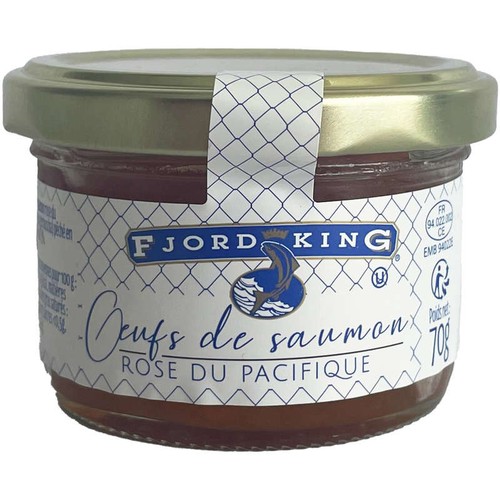 Fjord King œufs saumon rose du pacifique 70g