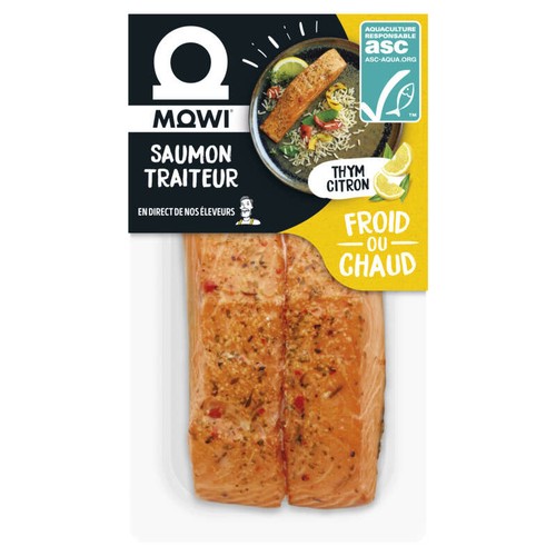 Mowi Saumon mi-cuit thym citron ASC 220g