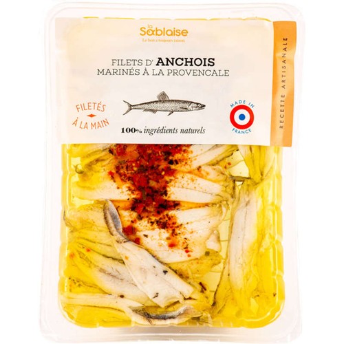 La Sablaise Filets d'Anchois marinés à la Provençale 140g