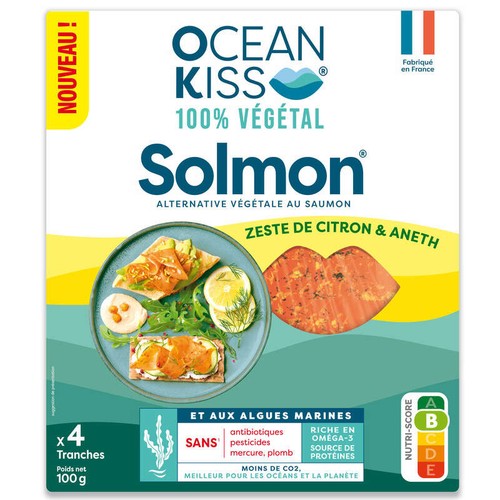Ocean Kiss Solmon 100% Végétal Zest de Citron et Aneth 100g