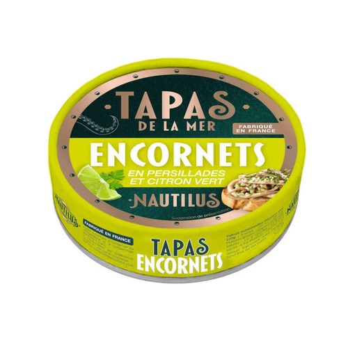 Nautilus Tapas Encornets cuits ail persil et citron vert 100g