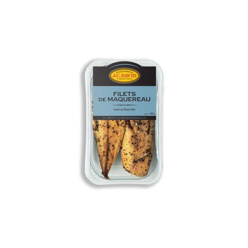 J.C. David Filets de Maquereau fumé poivre noir 200g